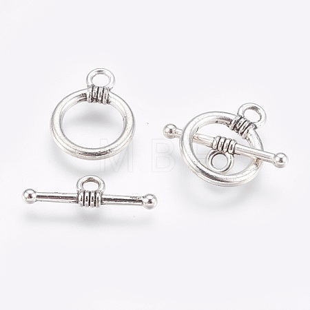 CCB Plastic Toggle Clasps CCB-J027-77AS-1