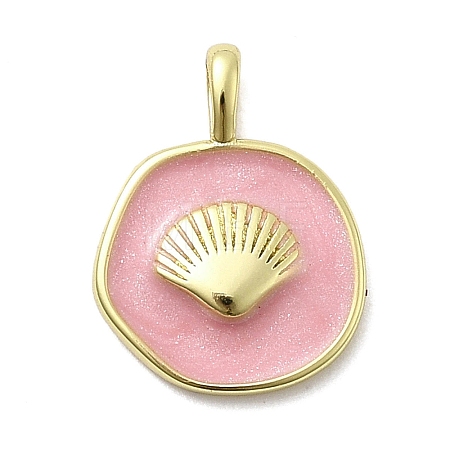 Brass Enamel Pendants KK-P338-08G-02-1