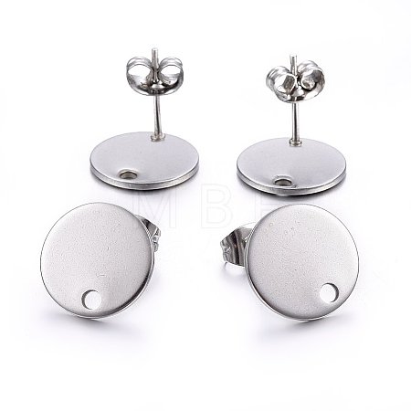 Non-Tarnish 304 Stainless Steel Stud Earring Findings LS-X-STAS-K184-01-03P-1