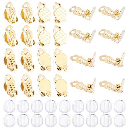 40Pcs 2 Size 304 Stainless Steel Clip-on Earring Findings STAS-UN0040-61-1