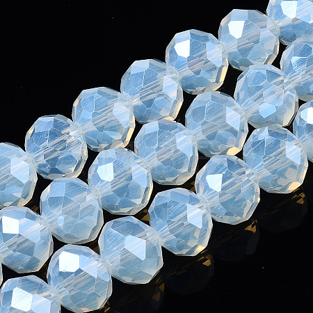 Electroplate Glass Beads Strands EGLA-A034-J8mm-A04-1