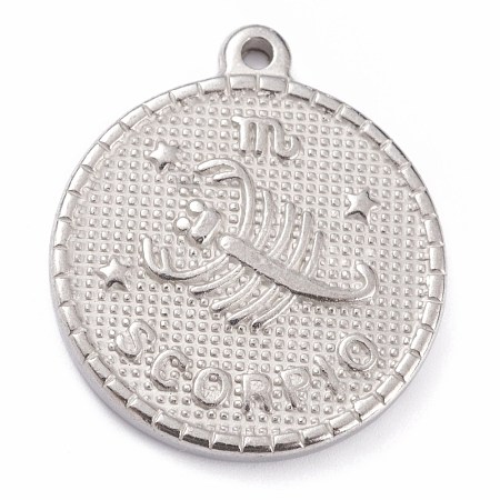 304 Stainless Steel Pendants X-STAS-O140-02P-C-1