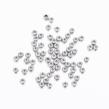 Tarnish Resistant 304 Stainless Steel Spacer Beads STAS-H376-37-1