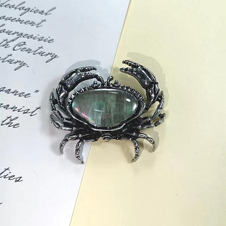 Natyral Black Lip Shell Brooches PW-WG32272-06-1