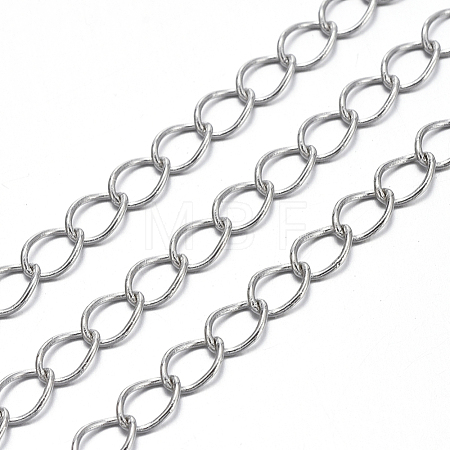 Brass Twisted Chains CHC-Q001-5x4mm-P-1