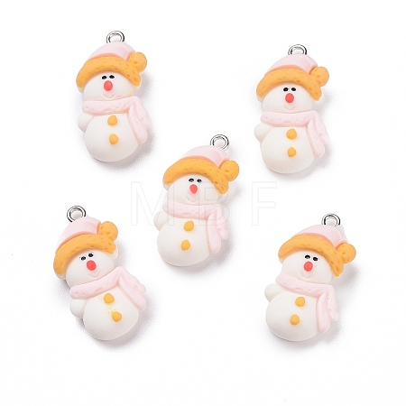 Opaque Resin Pendants LS-RESI-G028-01P-1