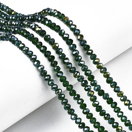 Electroplate Glass Beads Strands EGLA-A044-T2mm-B24-1