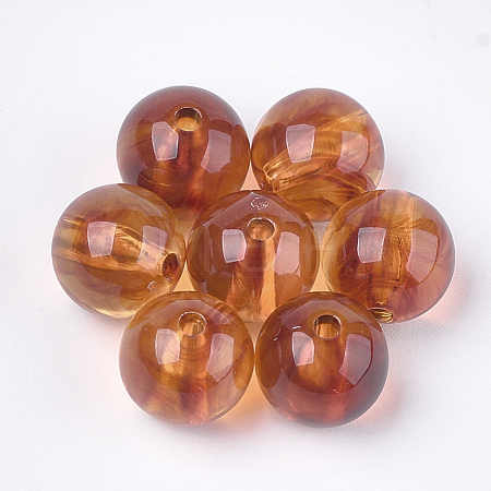 Acrylic Beads OACR-S029-059E-1