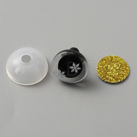 Snowflake Resin Craft Safety Eyes DIY-WH0399-97A-1