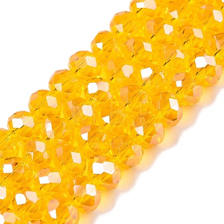 Electroplate Glass Beads Strands EGLA-A044-T6mm-A05-1