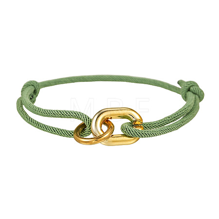 CCB Plastic Oval & Ring Link Bracelets WG5024D-02-1