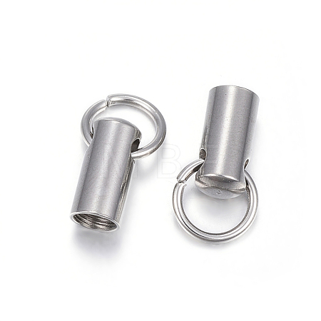Tarnish Resistant 201 Stainless Steel Cord Ends STAS-E120-02-4mm-1