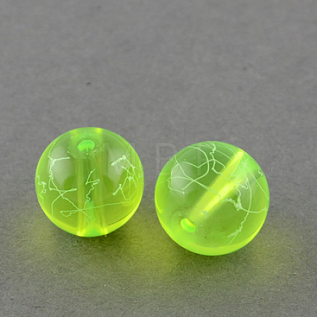 Drawbench Transparent Glass Beads Strands GLAD-Q012-6mm-07-1