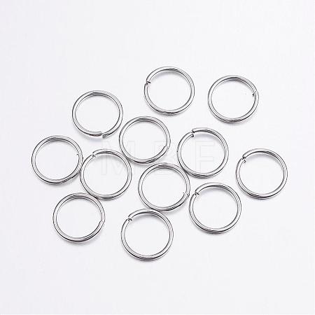 Tarnish Resistant 304 Stainless Steel Open Jump Rings STAS-P151-04-1