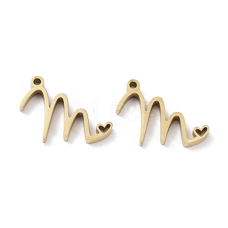 304 Stainless Steel Charms STAS-M327-02G-M-1