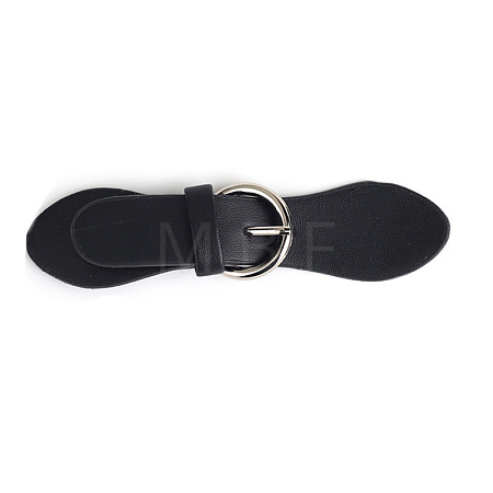 Black PU Leather Buckles FIND-WH0111-285P-1