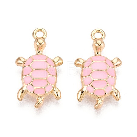 Alloy Enamel Pendants PALLOY-T092-26G-03-1