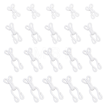 80Pcs 4 Styles Polyester Garment Hook and Eye FIND-DC0005-58-1