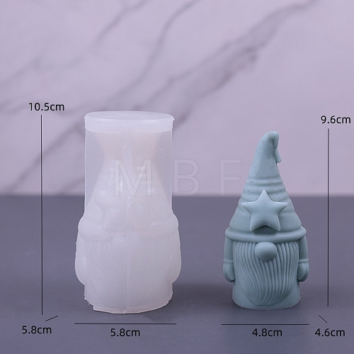 Gnome DIY Food Grade Silicone Statue Candle Molds PW-WG40941-05-1