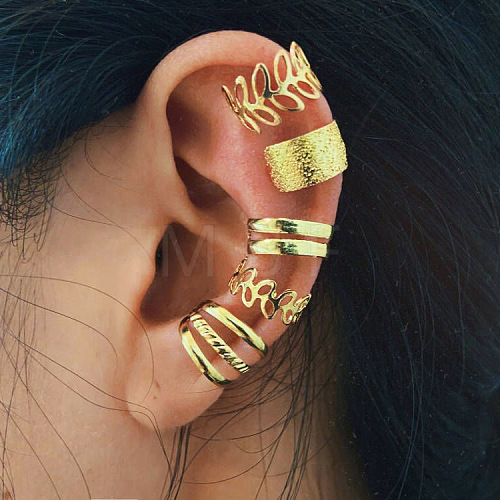 5 Pcs Alloy Cuff Earring Kits for Women WG0D93E-01-1