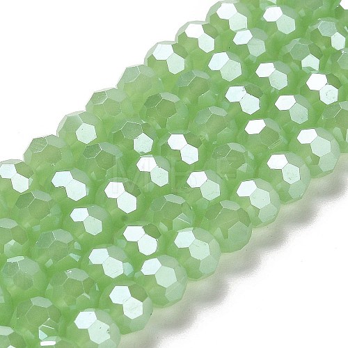 Electroplate Glass Beads Strands EGLA-A035-J8mm-A01-1