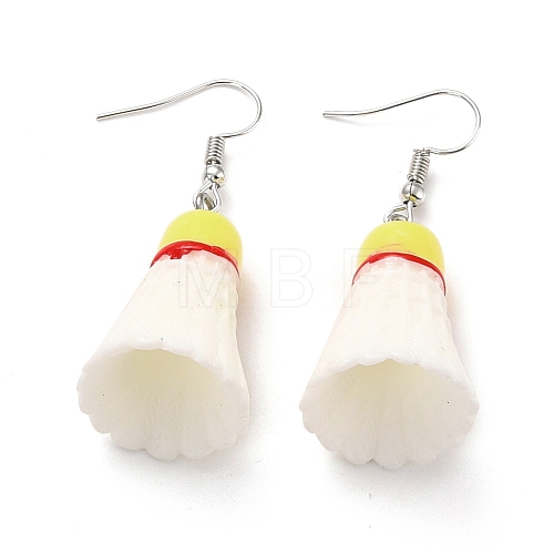 Resin Dangle Earrings EJEW-Z015-03-1