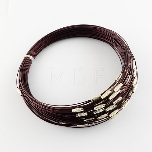 Steel Wire Bracelet Cord DIY Jewelry Making TWIR-R004-16-1