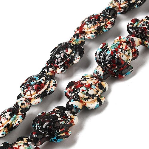 Synthetic Turquoise Dyed Beads Strands G-P507-05F-1