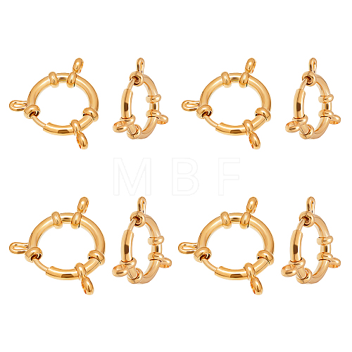 Unicraftale 304 Stainless Steel Spring Ring Clasps STAS-UN0007-35G-1