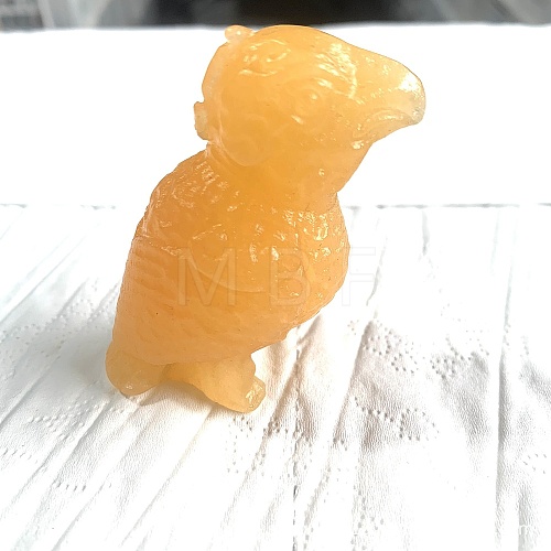 Natural Calcite Carved Parrot Figurines PW-WGCDB06-06-1