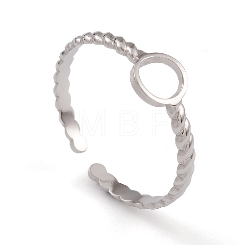 304 Stainless Steel Cuff Rings RJEW-G285-65P-1