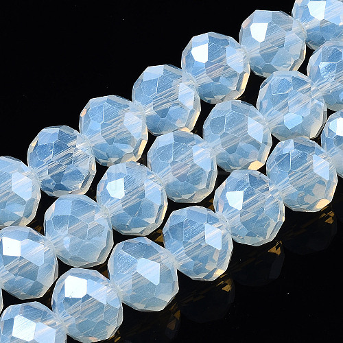 Electroplate Glass Beads Strands EGLA-A034-J8mm-A04-1