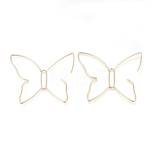 Brass Dangle Earrings EJEW-H106-01G-1