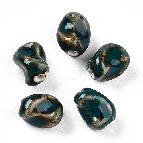 Handmade Porcelain Beads PORC-N008-06E-1