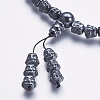 Non-magnetic Synthetic Hematite Mala Beads Necklaces NJEW-K096-04-4