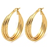 202 Stainless Steel Multi Layered Hoop Earrings EJEW-H003-29G-1