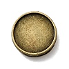 Tibetan Style Alloy Slide Charms Cabochon Settings PALLOY-Q341-04AB-FF-1