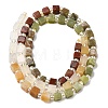 Natural Unakite & Quartz Crystal & Chinese Southern Jade & Yellow Aventurine & Sesame Jasper Beads Strands G-H333-03H-4