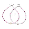 2Pcs Summer Beach Glass Seed Beaded Necklaces NJEW-JN05019-5