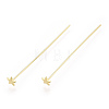 Brass Star Head Pins KK-N259-43-2