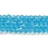 Transparent Electroplate Glass Beads Strands EGLA-A039-T6mm-L19-1