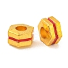 Brass Enamel Beads KK-P277-44G-02-1