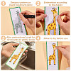 28Pcs 7 Colors Cotton Blank Bookmarks AJEW-GL0003-59-4