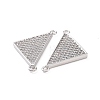 Brass Micro Pave Clear Cubic Zirconia Connector Charms KK-E068-VC480-3