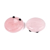 Natural Rose Quartz Thumb Worry Stone G-Q602-12E-2