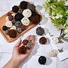 32Pcs 12 Styles Wicker Rattan Balls AJEW-SC0004-30-3