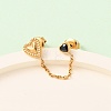 304 Stainless Steel Heart Stud Earring & Hoop Earring Sets EJEW-K268-93G-01-2-2