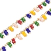 3.28 Feet Handmade Glass Beaded Chains X-CHC-I006-16D-2