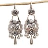 Flower Tassel Alloy Dangle Earrings FS-WGCBCB2-01-2