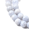 Natural Blue Lace Agate Beads Strands G-G344-A06-6mm-4